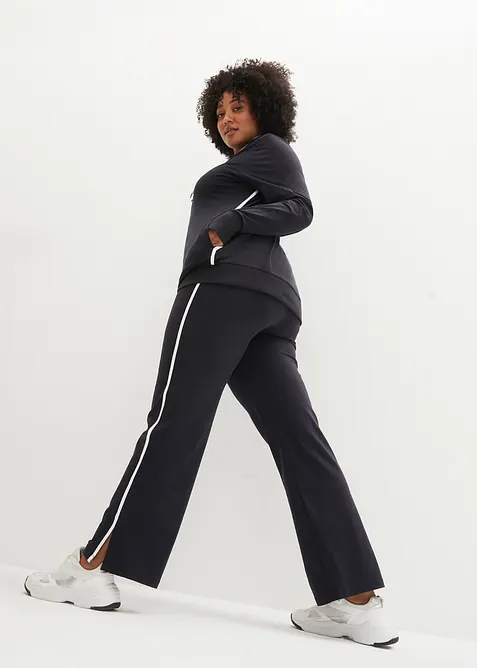 Stretch joggingpak van katoen (2-dlg. set), bonprix