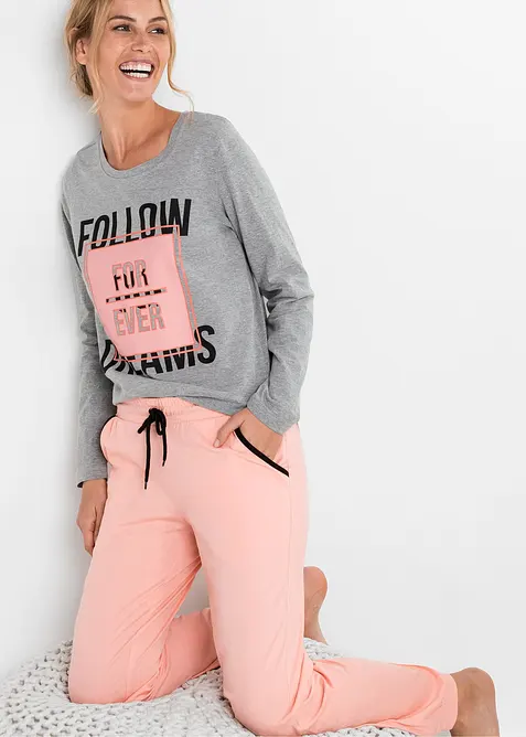 Pyjama met biologisch katoen, bonprix