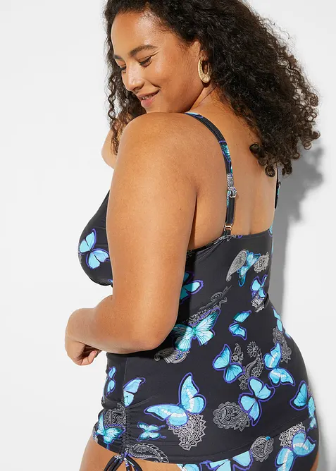 Tankinitop met strikkoordjes, bonprix