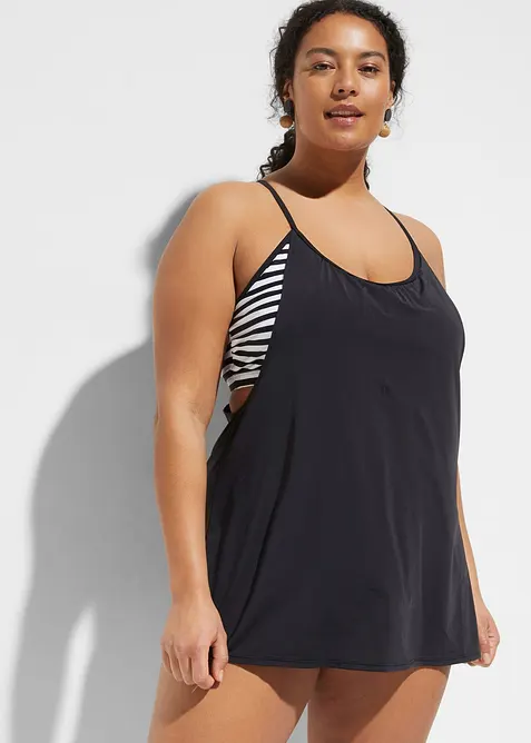 Lange tankini in layerlook (2-dlg. set), bonprix