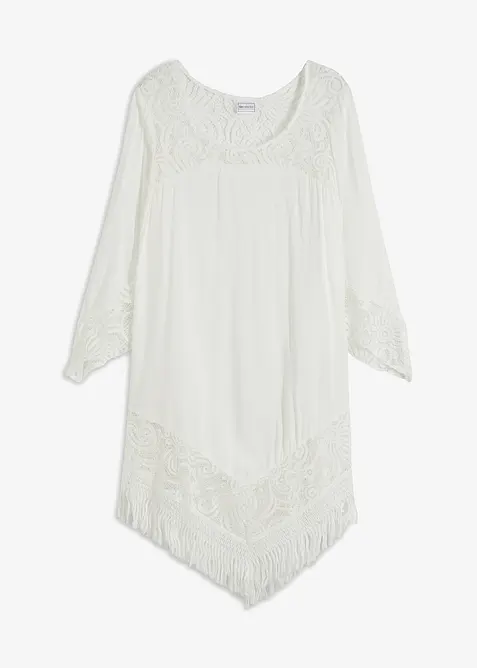 Strandtuniek met kant, bonprix
