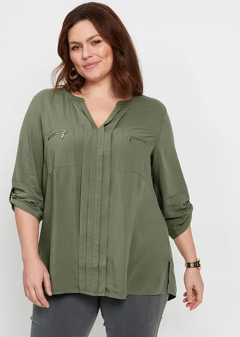 Tuniekblouse van soepele viscose, bonprix
