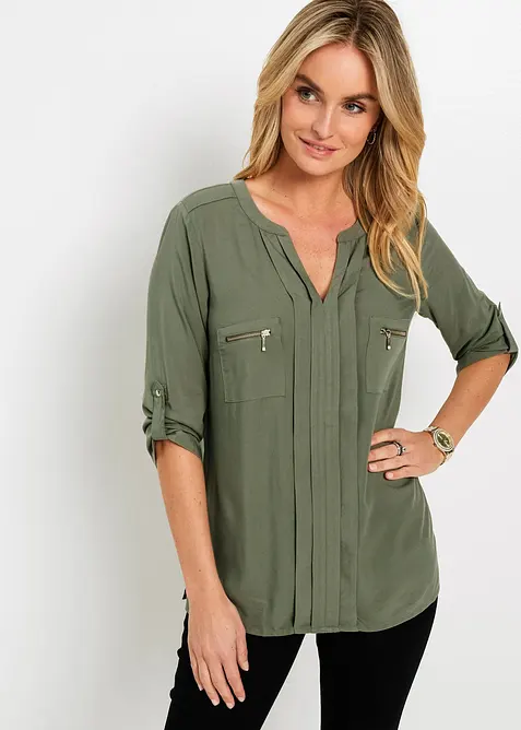 Tuniekblouse van soepele viscose, bonprix