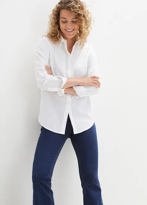 Essential overhemdblouse van katoen, bonprix