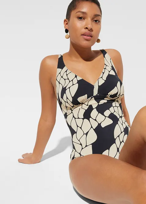 Licht corrigerend badpak met een V-hals, bonprix