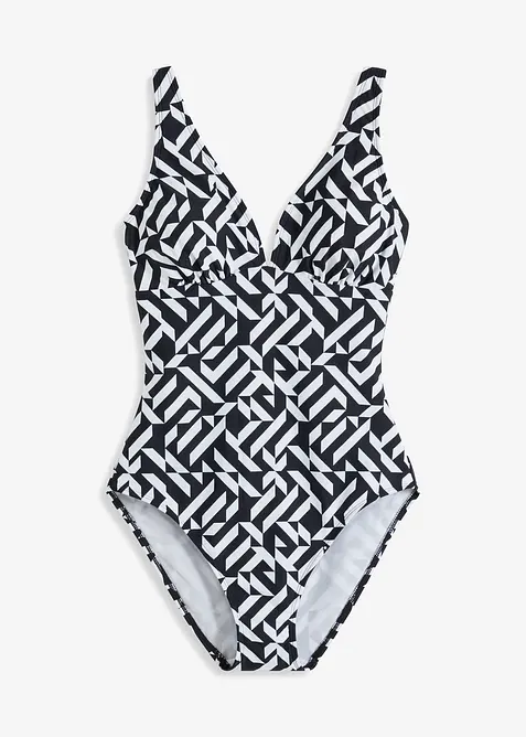 Corrigerend badpak met V-hals, licht corrigerend, bonprix