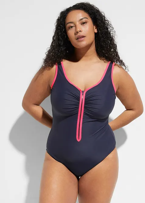 Corrigerend badpak met een ritssluiting, licht corrigerend, bonprix