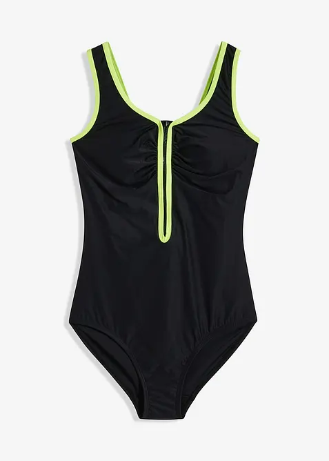 Corrigerend badpak met een ritssluiting, licht corrigerend, bonprix