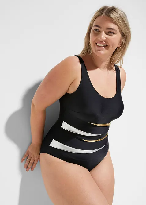 Corrigerend badpak met inzetstukken, sterk corrigerend, bonprix