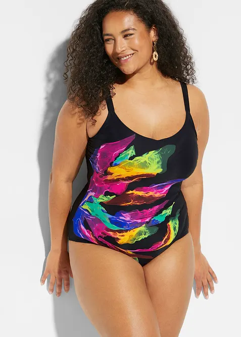 Corrigerend badpak met een V-hals, licht corrigerend, bonprix