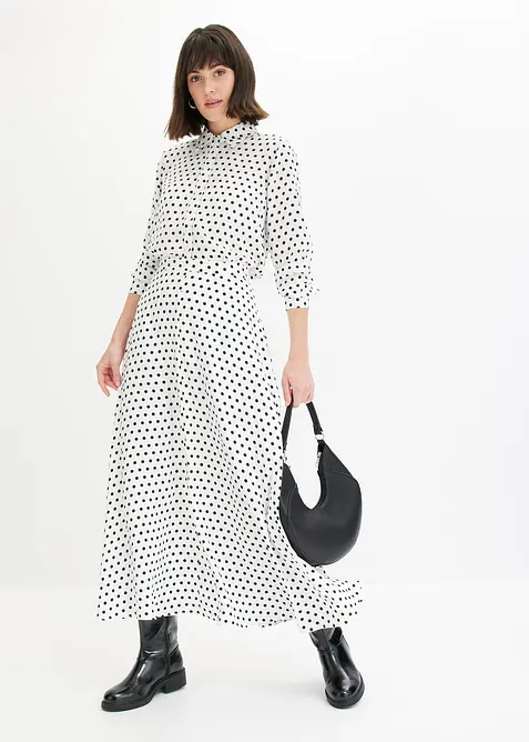 Overhemdblouse van fijne satijn, bonprix