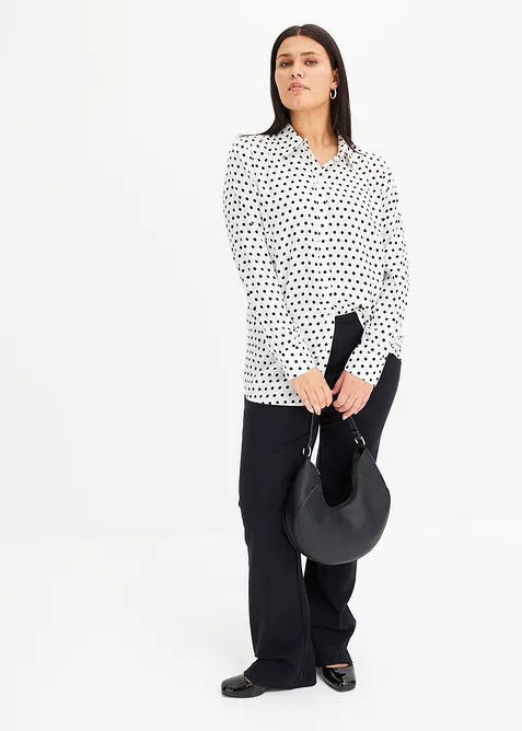 Overhemdblouse van fijne satijn, bonprix