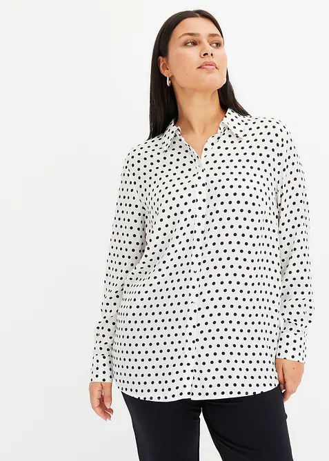 Overhemdblouse van fijne satijn, bonprix