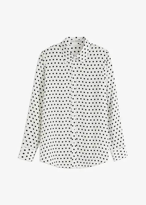 Overhemdblouse van fijne satijn, bonprix
