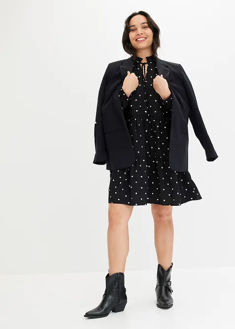 Tuniekjurk van gestructureerde cr&ecirc;pe, bonprix