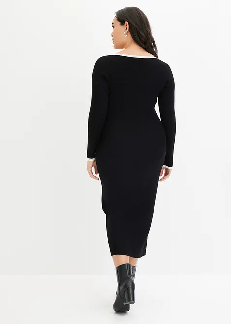 Gebreide jurk, accentuerend, bonprix