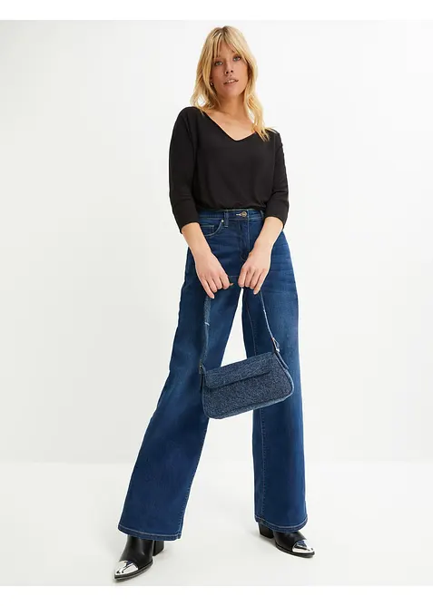 Oversized shirt van soepele viscose, bonprix