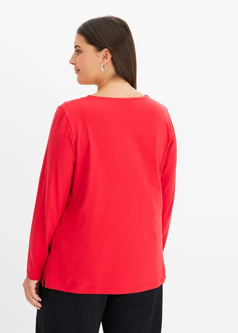 Longsleeve met eyelets, bonprix