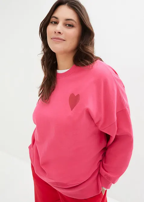 Oversized sweater van biologisch katoen, bonprix