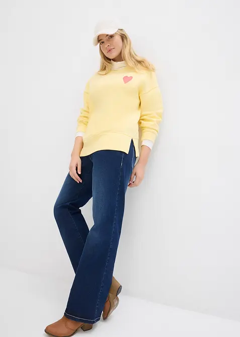 Oversized sweater van biologisch katoen, bonprix