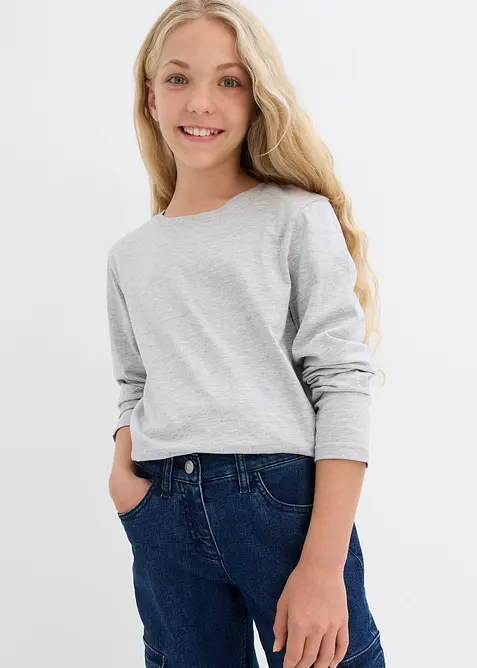 Longsleeve (set van 3) met biologisch katoen, bonprix