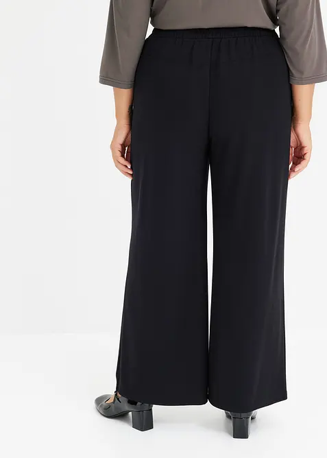 Jersey broek met decoratieve tailleband, bonprix