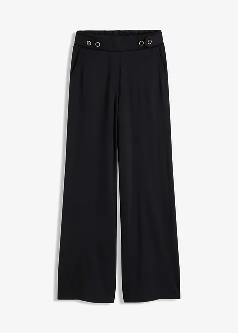 Jersey broek met decoratieve tailleband, bonprix