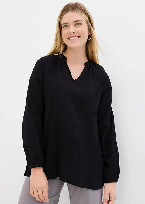 Lange tuniek van mousseline, bonprix