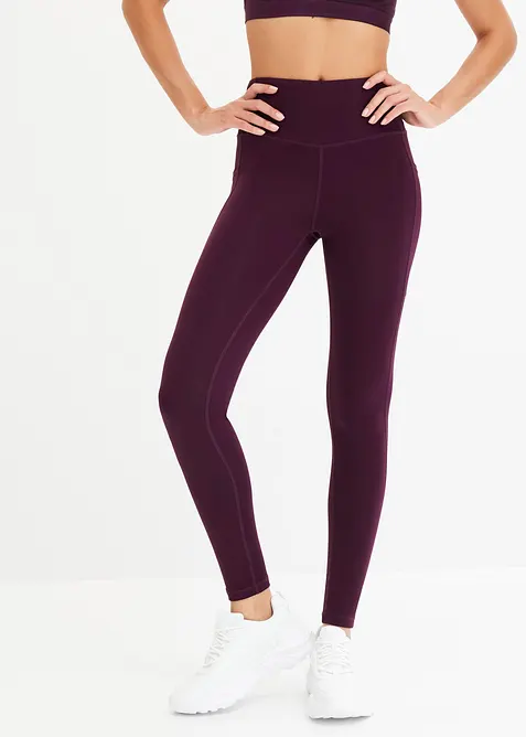 Comfort sportlegging met telefoonzakje, sneldrogend, bonprix