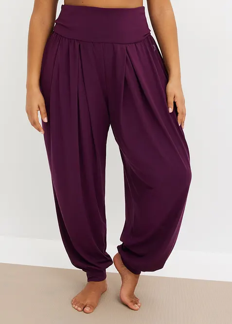 Wijde sportbroek met omklapbare tailleband, bonprix
