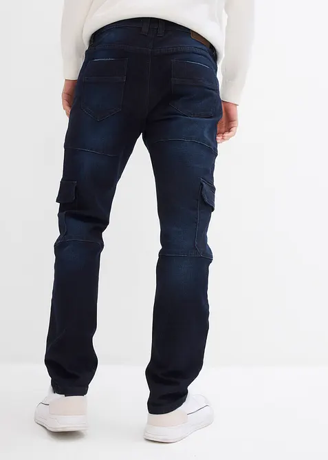 Slim fit cargo stretch jeans, straight, bonprix