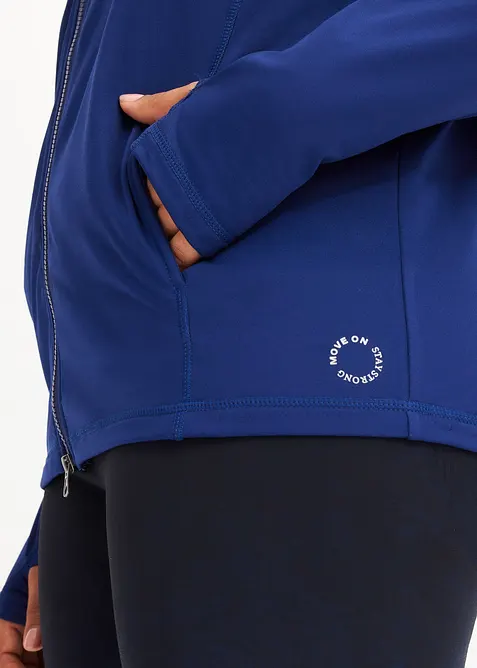 Thermo trainingsjack met duimlus, bonprix