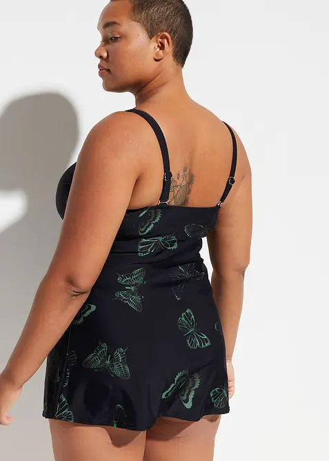 Lange tankini met V-hals (2-dlg. set), bonprix