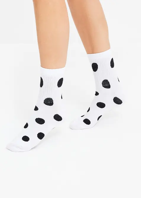 Korte tennissokken met biologisch katoen (5 paar), bonprix