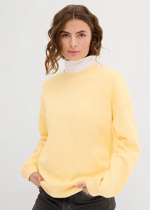 Oversized sweater van katoen, bonprix