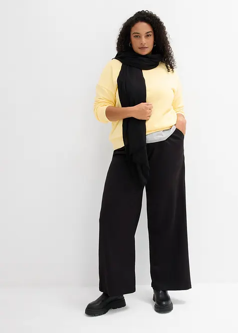 Oversized sweater van katoen, bonprix