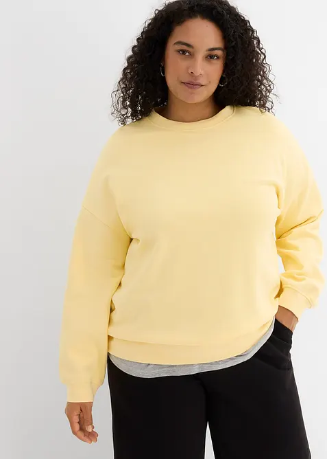 Oversized sweater van katoen, bonprix