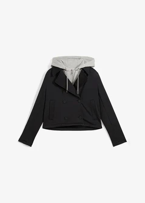 Jas met contrasterende capuchon, bonprix