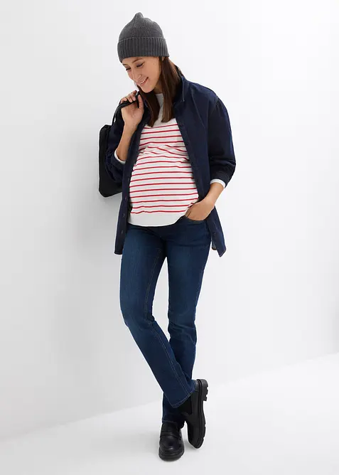 Zwangerschapsjeans van biologisch katoen, straight leg, bonprix
