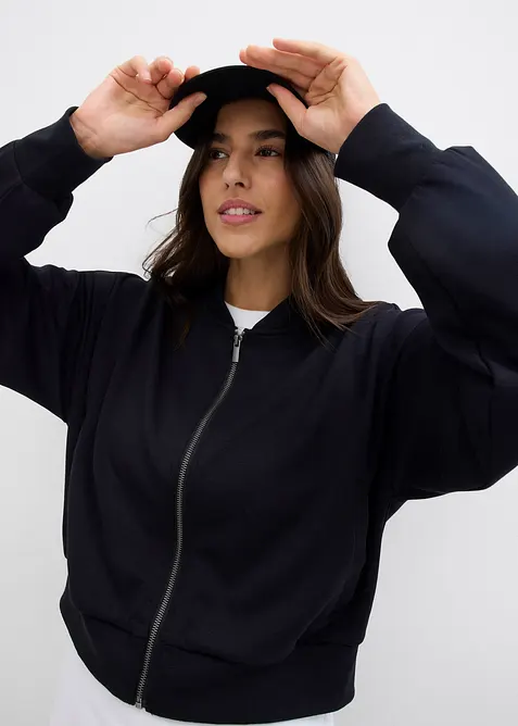 Bomber van zachte viscosemix, bonprix