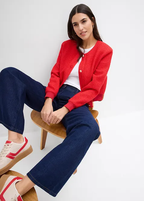 Wide leg jeans, mid waist, bonprix