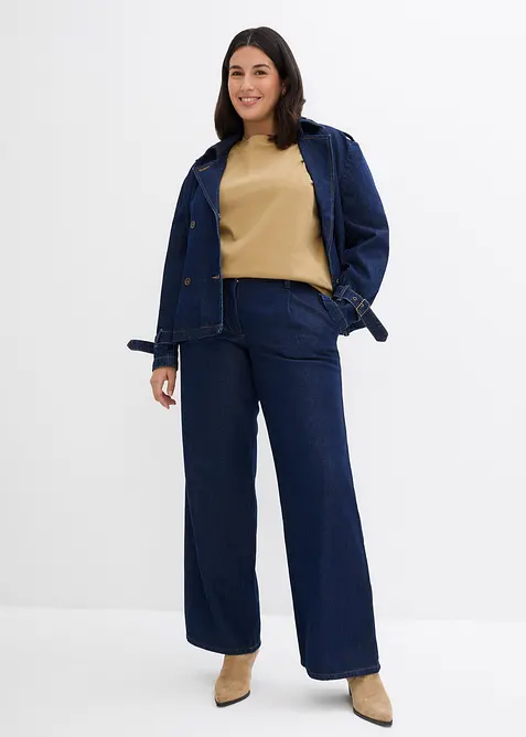 Wide leg jeans, mid waist, bonprix