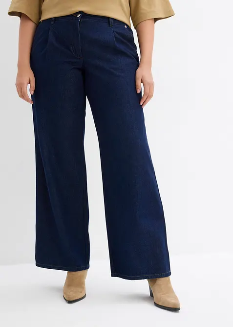 Wide leg jeans, mid waist, bonprix