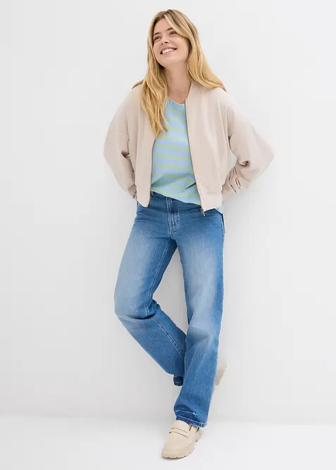 Oversized shirt van katoen, bonprix