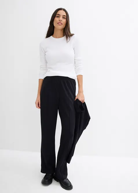 Geribd shirt met biologisch katoen (set van 2), bonprix