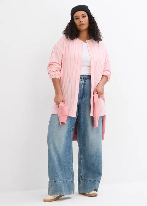 Lange blouse van katoen-popeline, bonprix