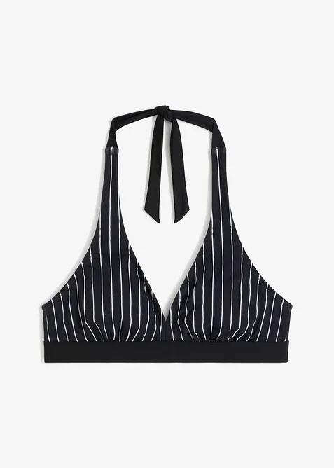 Halter bikinitop met gerecycled polyamide, bonprix
