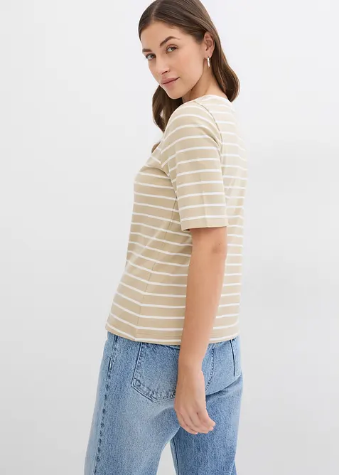 T-shirt van zwaar biologisch katoen, bonprix