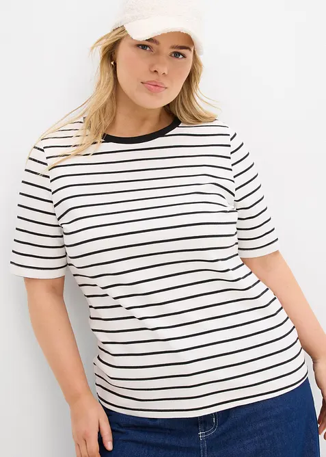 T-shirt van zwaar biologisch katoen, bonprix