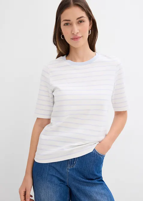 T-shirt van zwaar biologisch katoen, bonprix